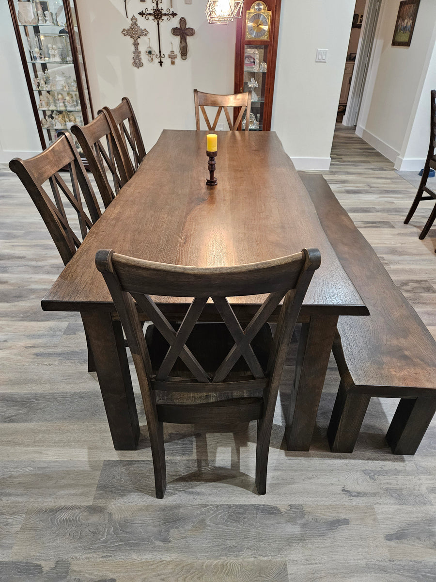 Bowerman Family Legacy Project- Live edge Pecan Dining Table ...