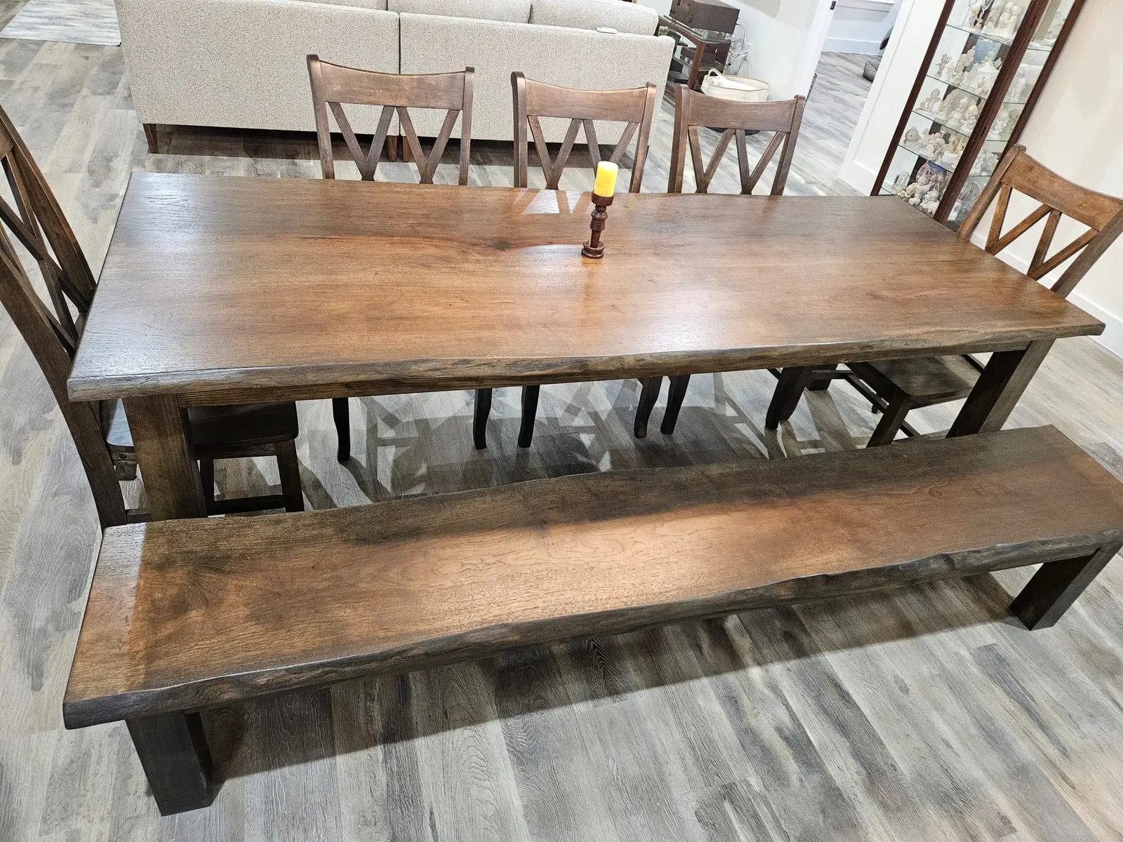Bowerman Family Legacy Project- Live edge Pecan Dining Table
