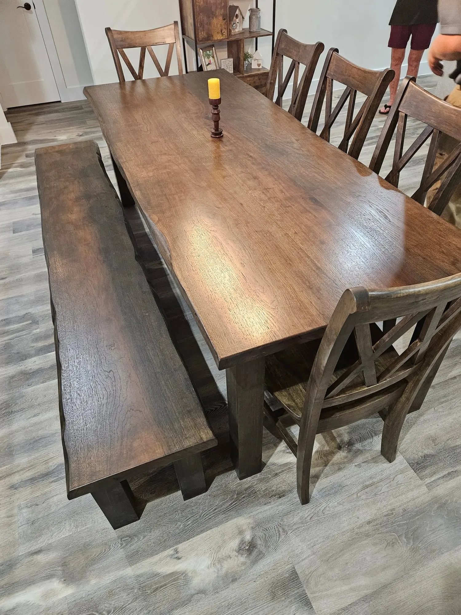 Black Walnut furniture built at the Wolfe City shop
