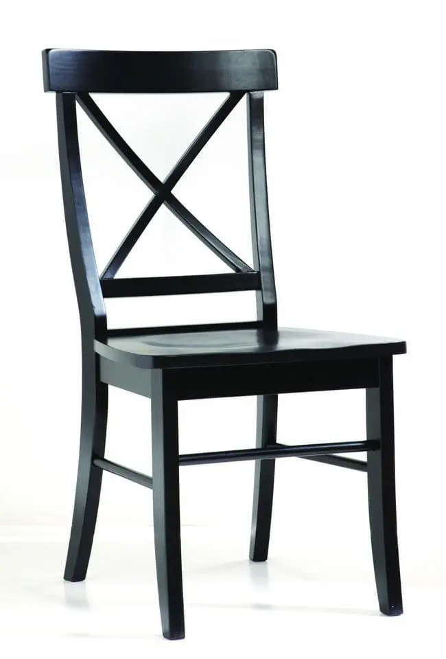 X-back Dining Chair White/Black
