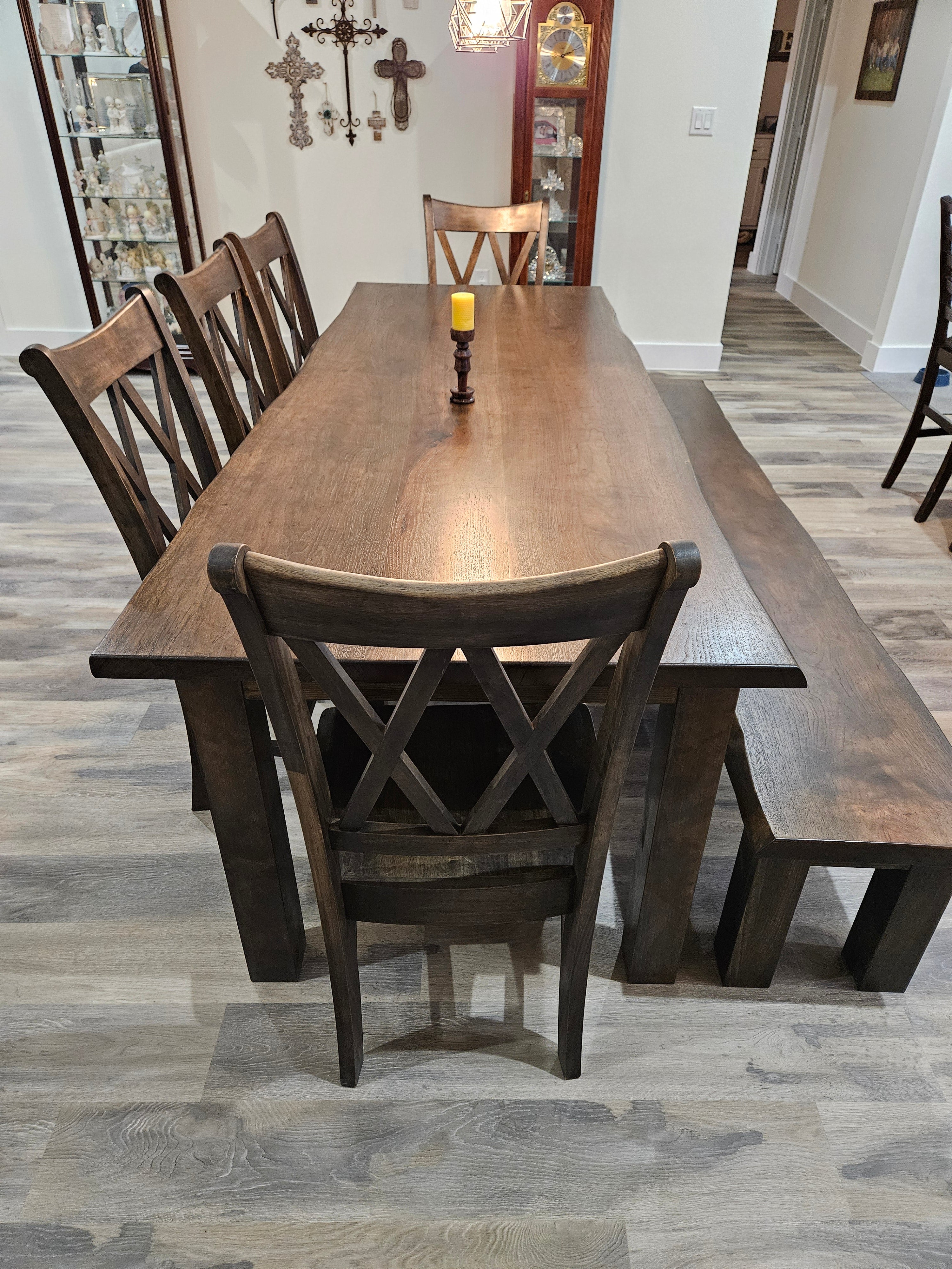 Bowerman Family Legacy Project- Live edge Pecan Dining Table