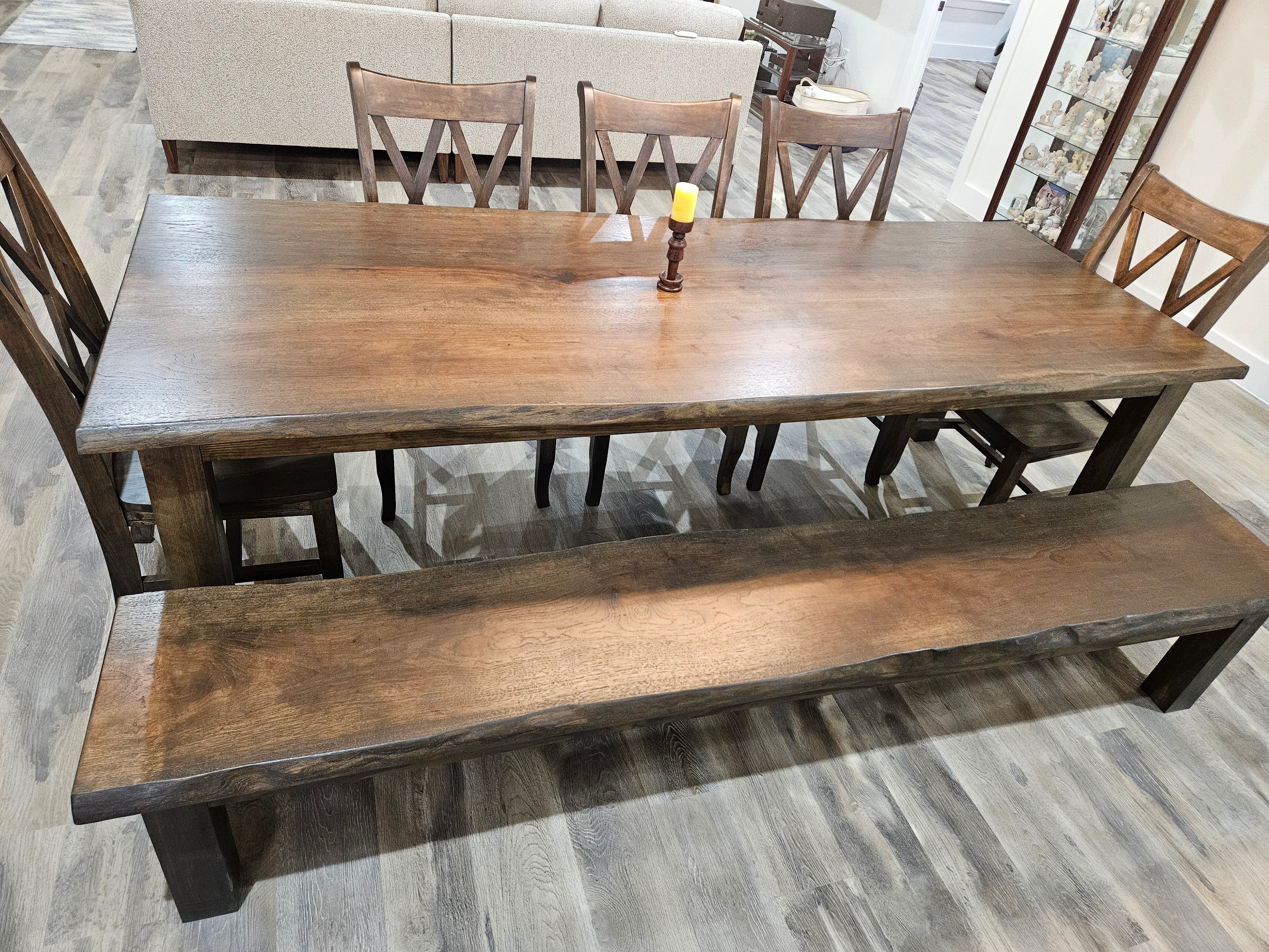 Bowerman Family Legacy Project- Live edge Pecan Dining Table