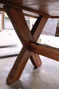 The Rustic X Farm Table