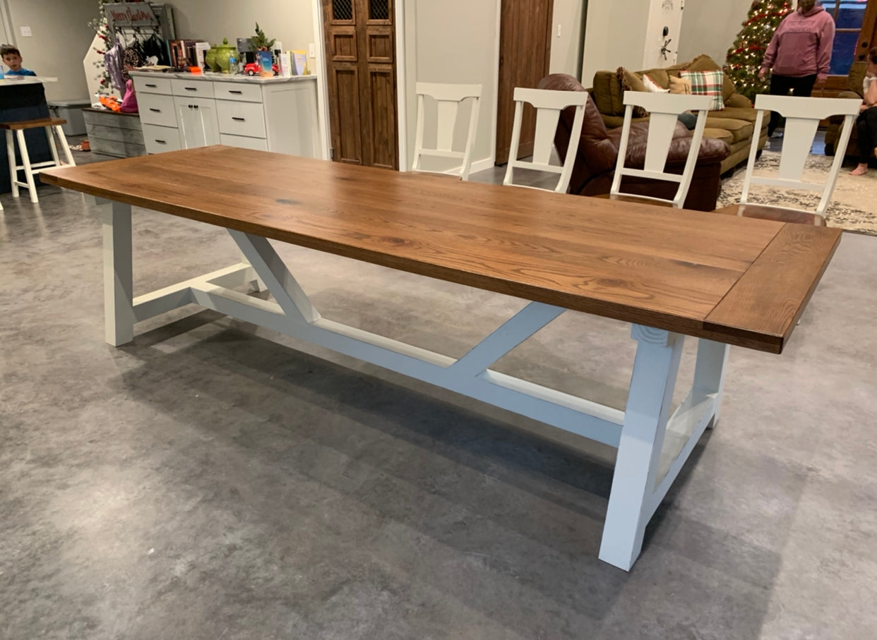 The Caden Trestle Farm Table