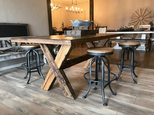 The Rustic X Farm Table