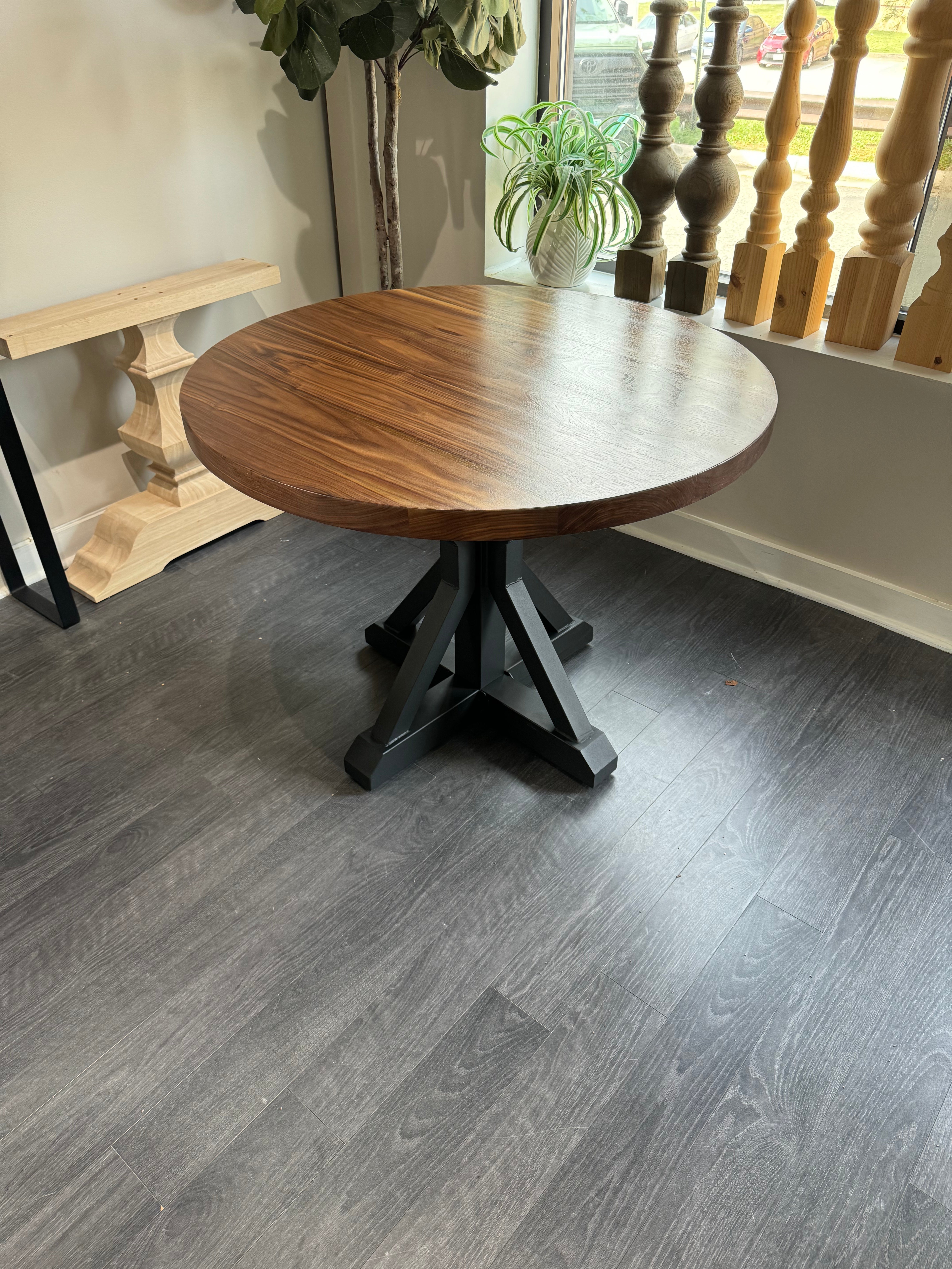 The Cara Round Pedestal Table